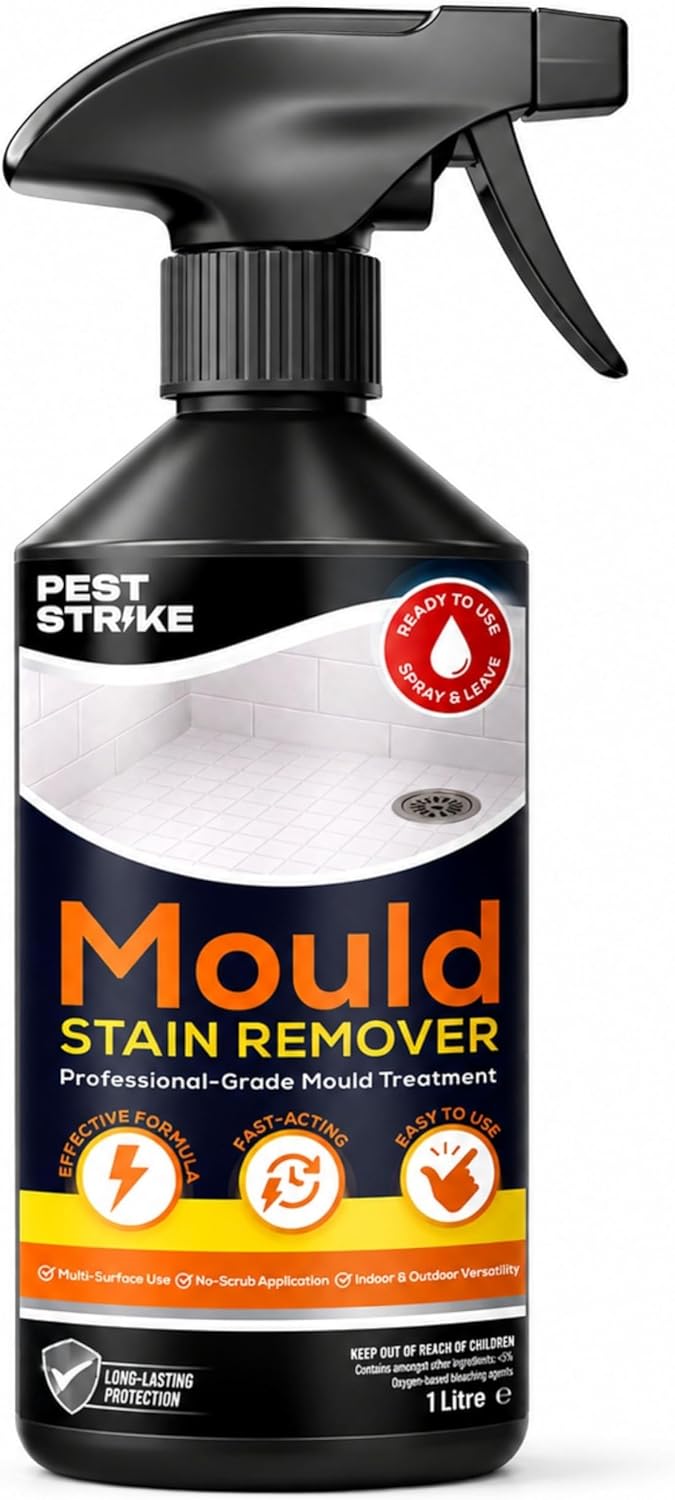 Mould Remover Spray - Powerful Mould Remover Spray for Walls, Tiles & Bathrooms - Mold and Mildew Remover