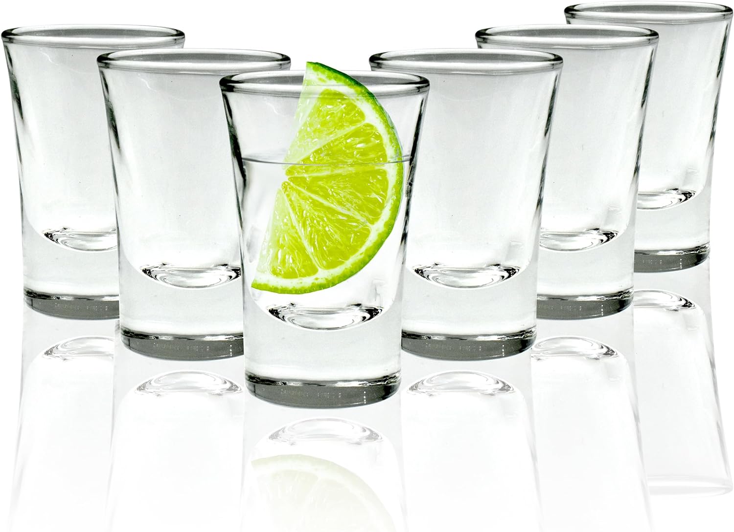 volila Shot Glasses - Heavy Base Shot Glasses - Small Shot Glasses for Jager Bomb Shots, Jello Shots, Tequila Shot Glasses and Bar Glassware Drinking Shots