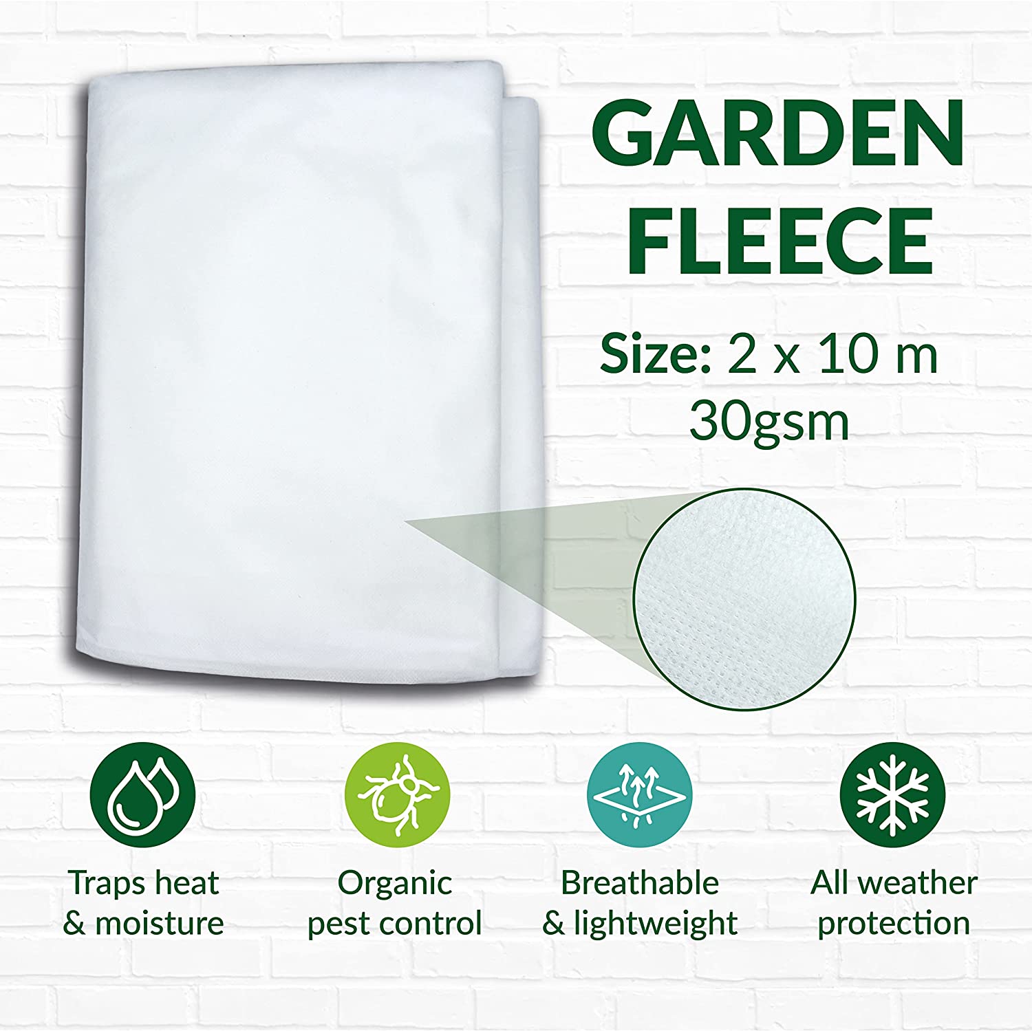 Garden Fleece Plant Protection 30gsm Rolls