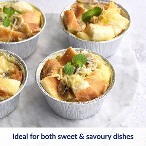 Foil Pudding Lifestyle Image Table Background