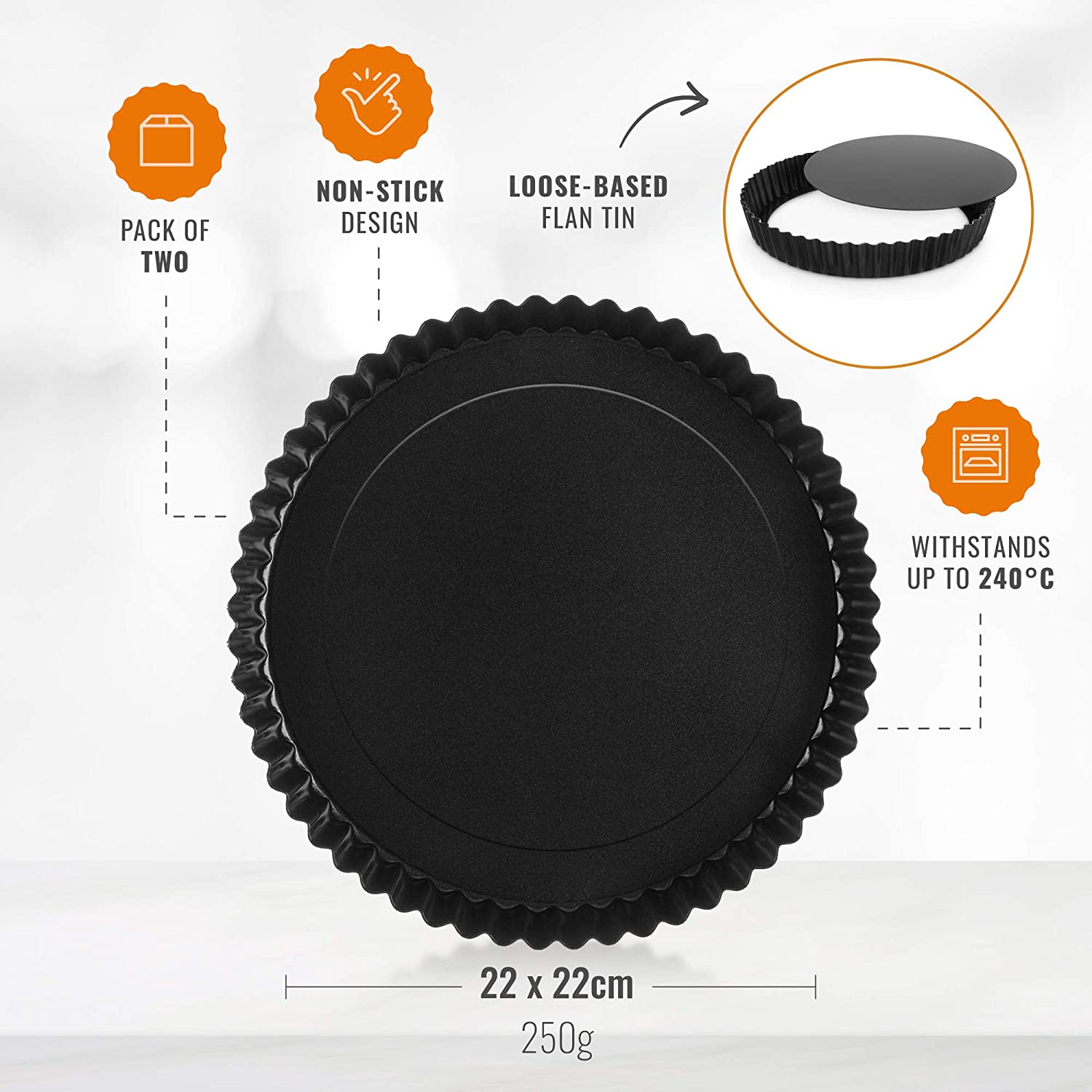 Quiche Tin Product Features