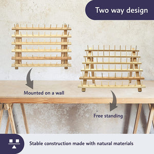 Spools Wooden Wall Background