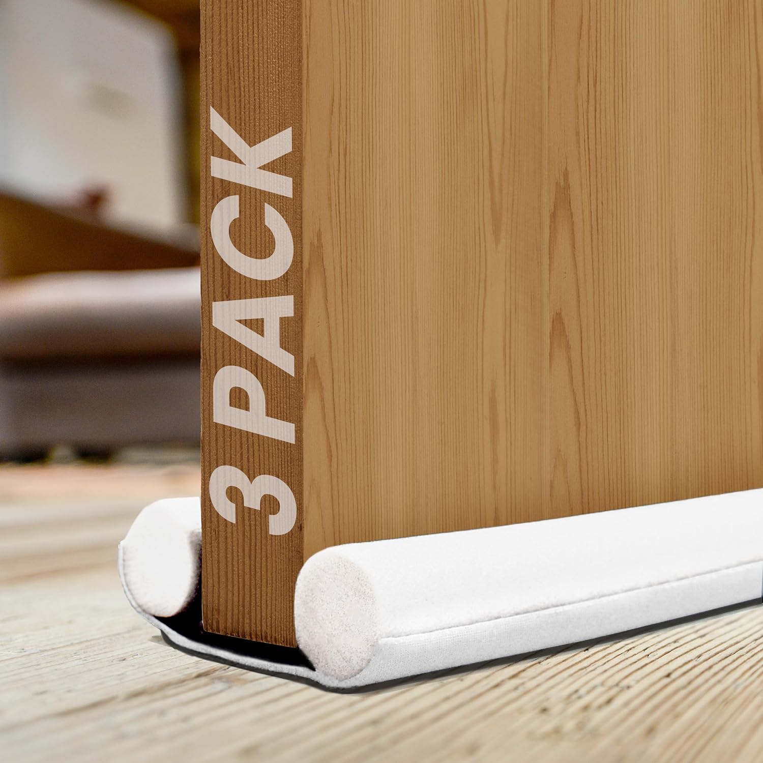 volila Draft Excluder for Doors - Double Sided Draught Excluder for Doors with Foam Seal - Door Draft Stopper Draught Excluder for Doors to Reduce Bills, Blocks Noise, Light and Pest