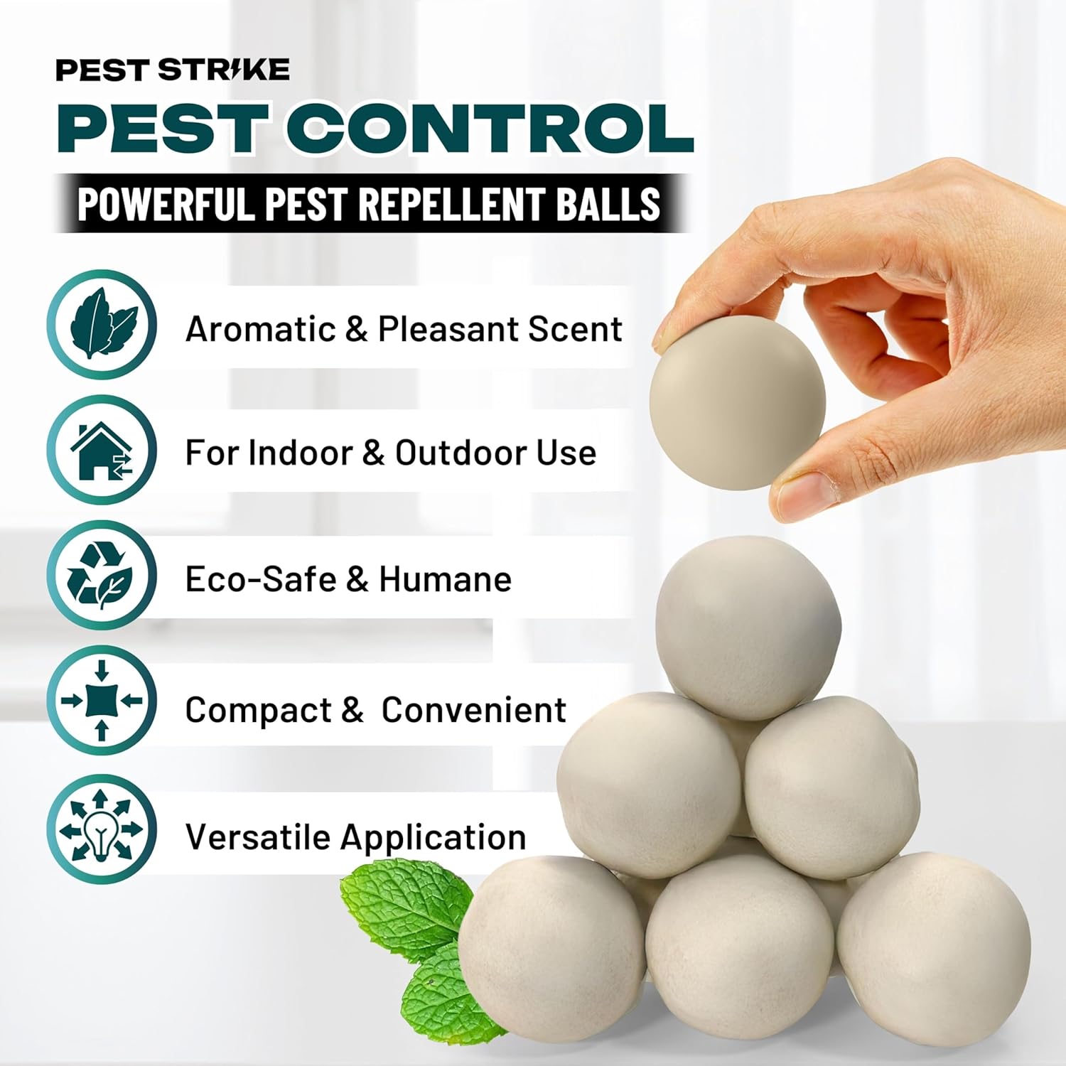 Rodent Repellent – Mice & Rat Deterrent for Indoor & Outdoor Use – Mouse Repellent for Home, RV, Garage, Car, Attic & Barns – Easy to Use, Mess-Free, Extended Protection (8 Pack)