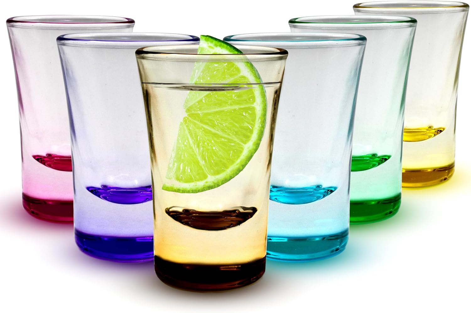 volila Shot Glasses - Heavy Base Shot Glasses - Small Shot Glasses for Jager Bomb Shots, Jello Shots, Tequila Shot Glasses and Bar Glassware Drinking Shots