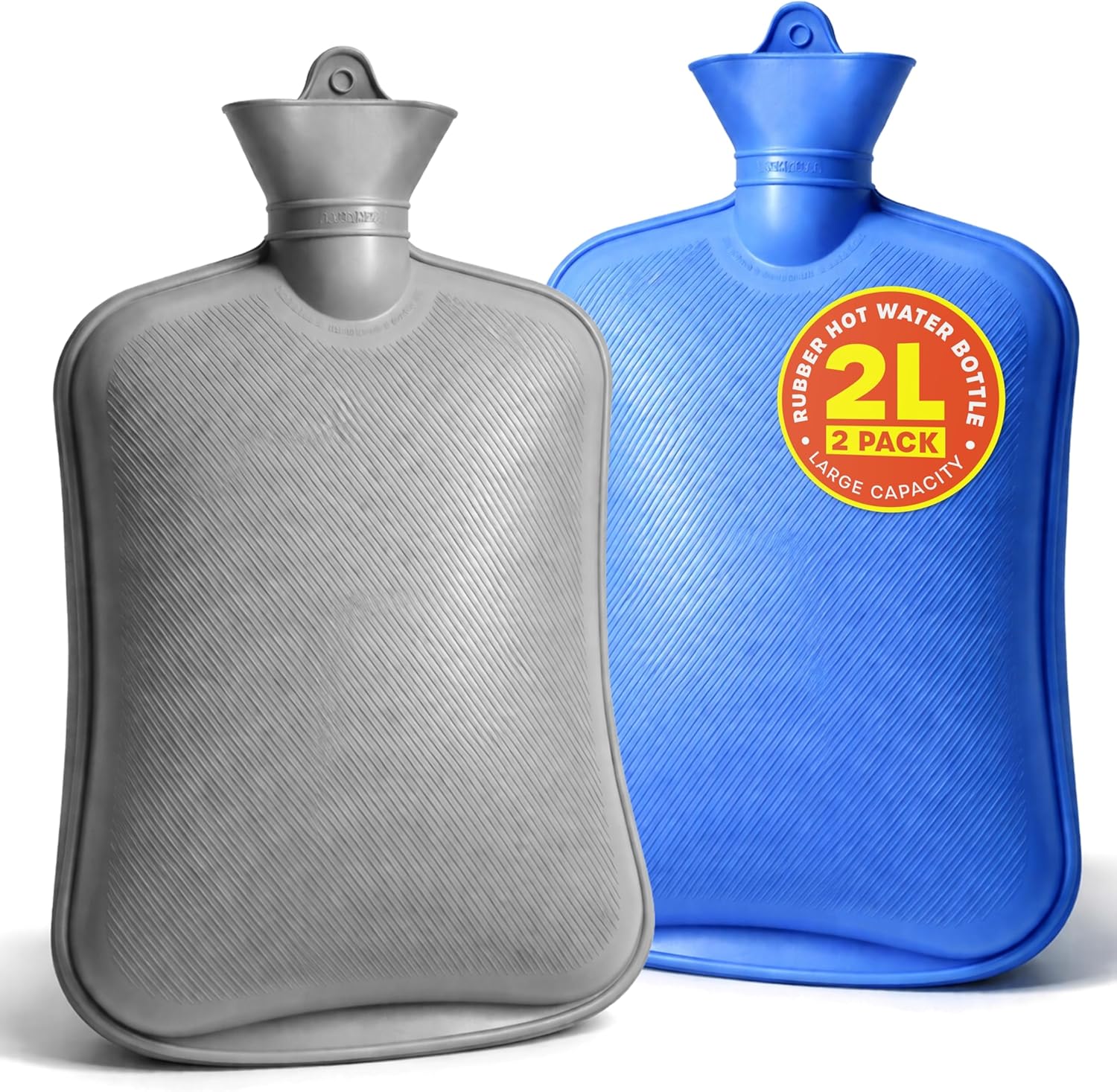 volila Hot Water Bottle - Soft Covered Hot Water Bottle, Hot Water Bag with Faux Fur Cover - Wonderful Gifts for Women Use Hot or Cold Water for Pain Relief