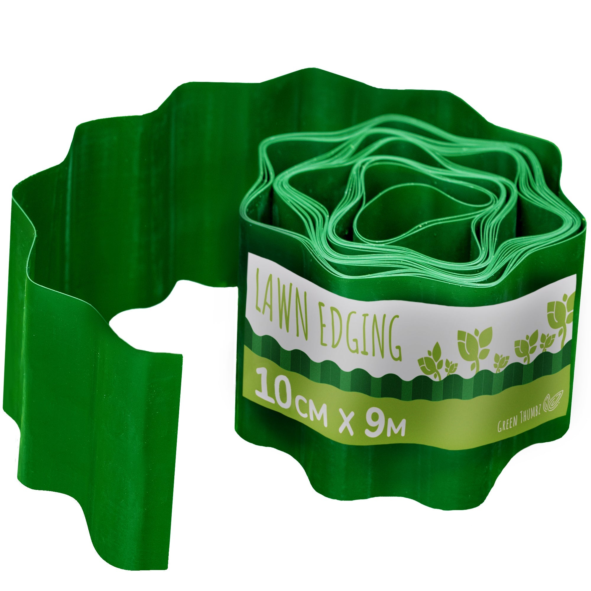 Green Plastic Garden Lawn Edging Fence