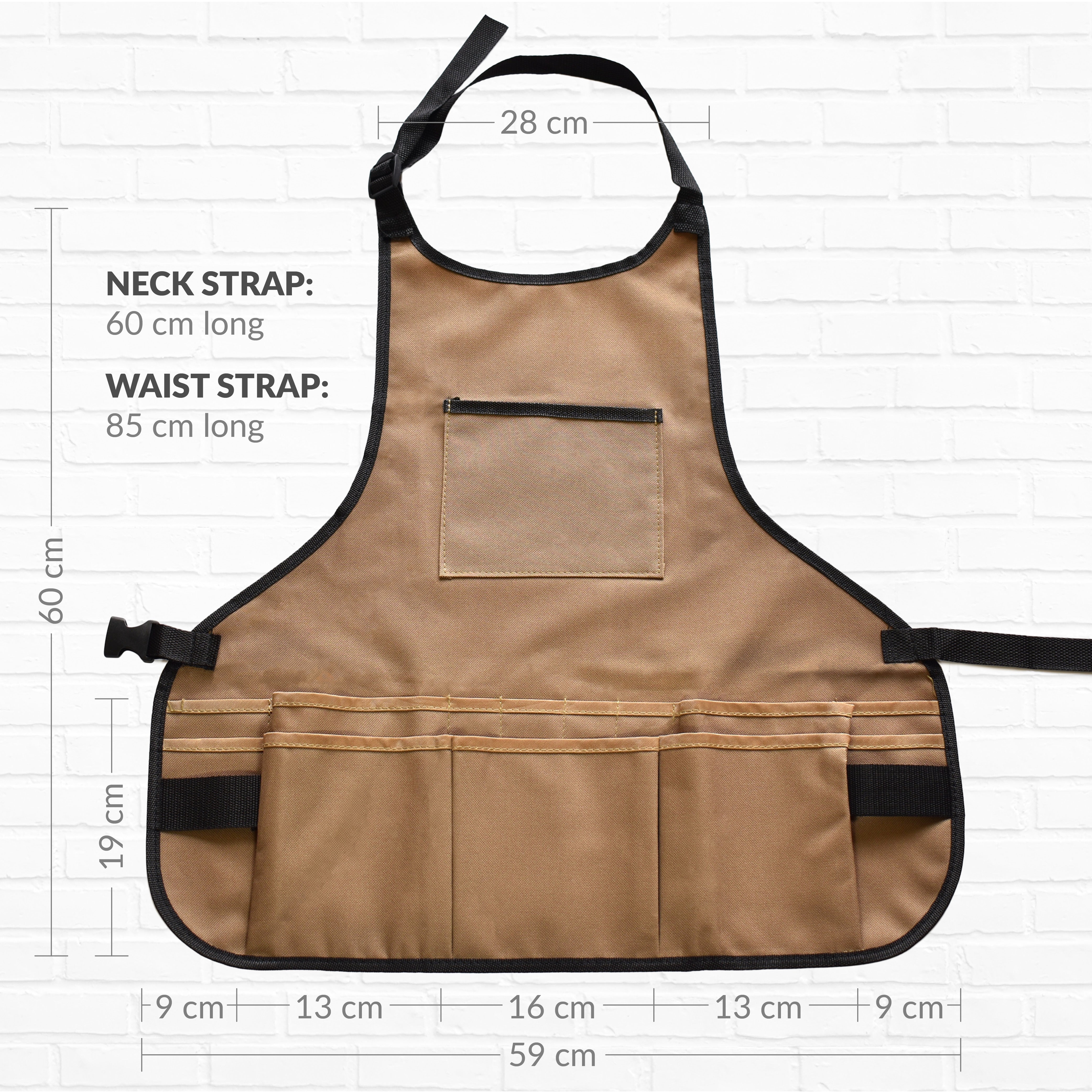 Gardening Tools Apron - Brown