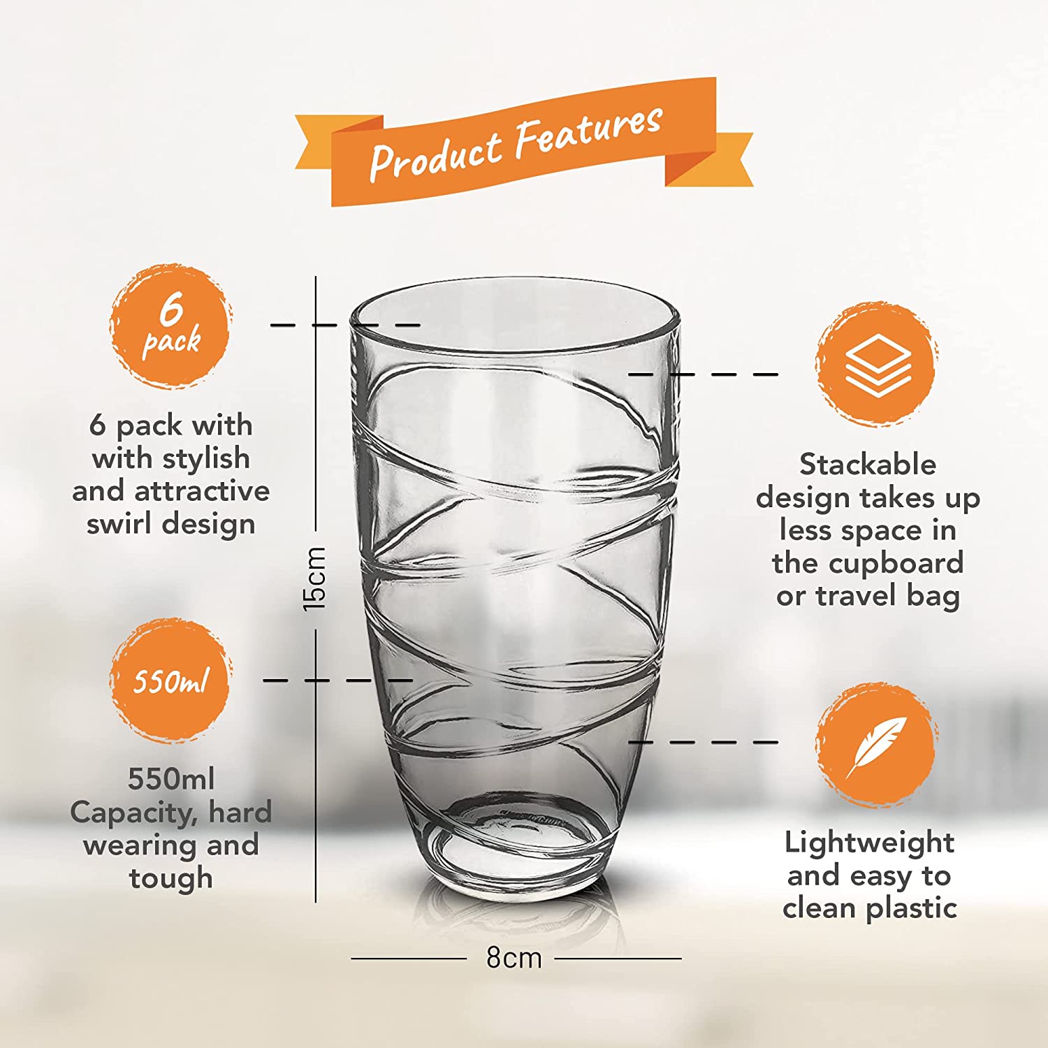 Acrylic Glasses Clear Product Feature