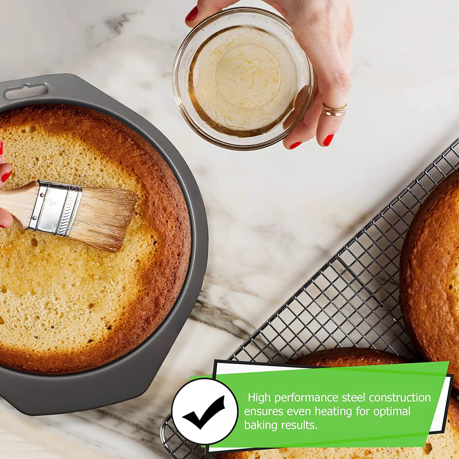 Baking Round Tin Lifestyle Image Table Background