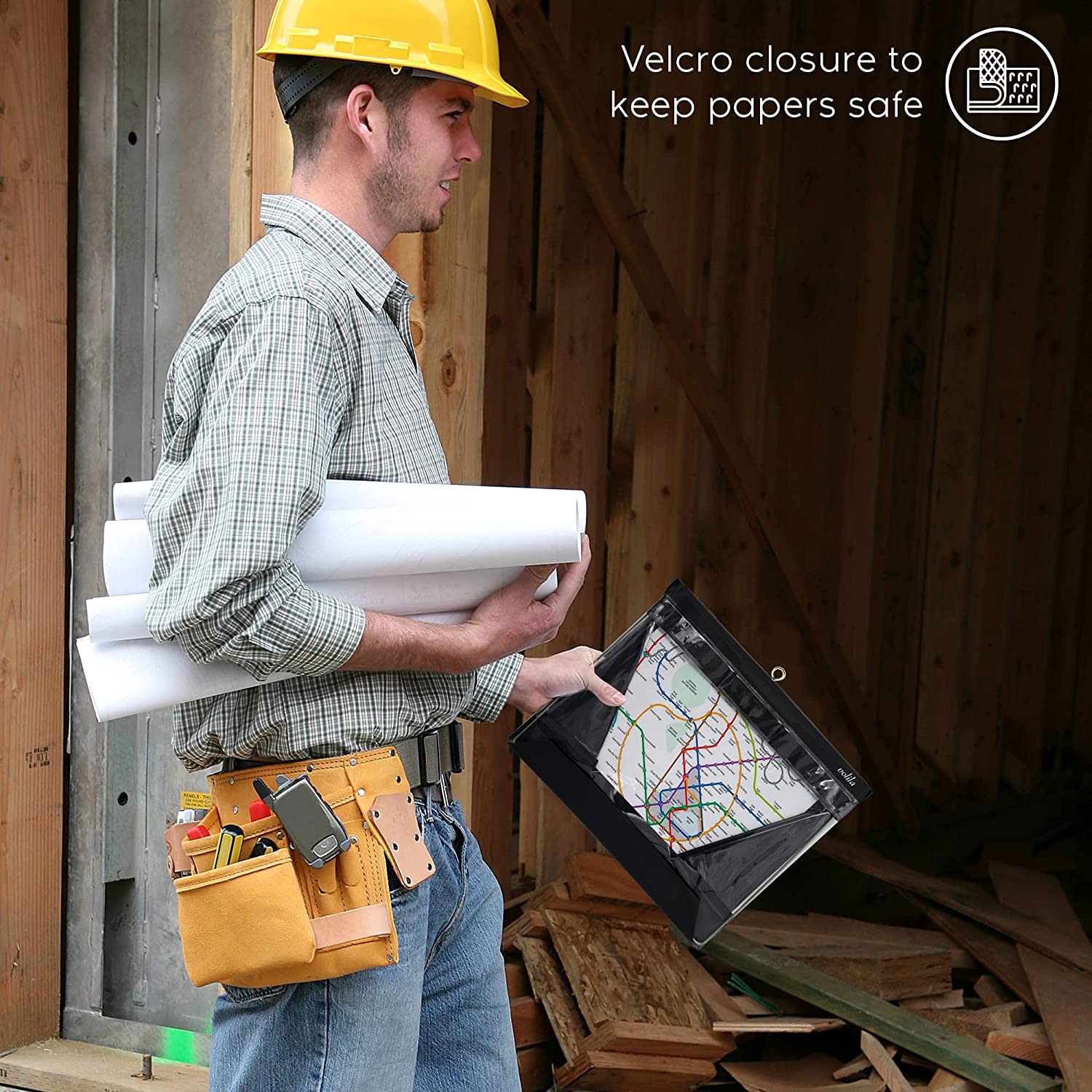 Clipboard A4 Landscape Wood Background