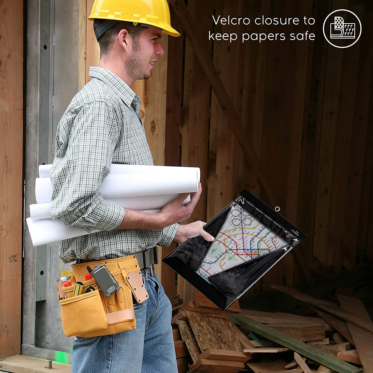 Clipboard A4 Portrait Brown Background