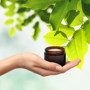 Cosmetic Jar Plant Background