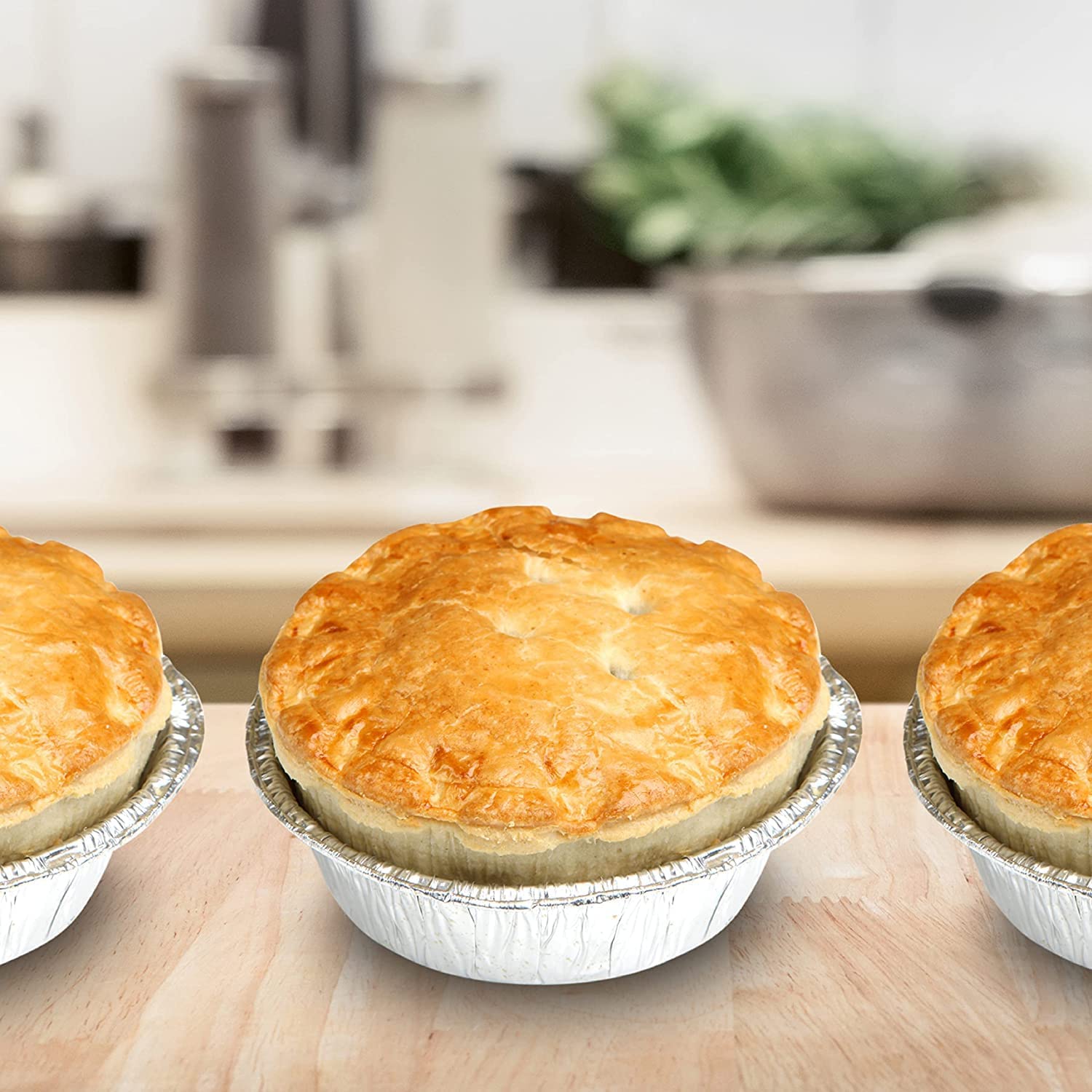 Foil Pie Lifestyle Image Kitchen Background