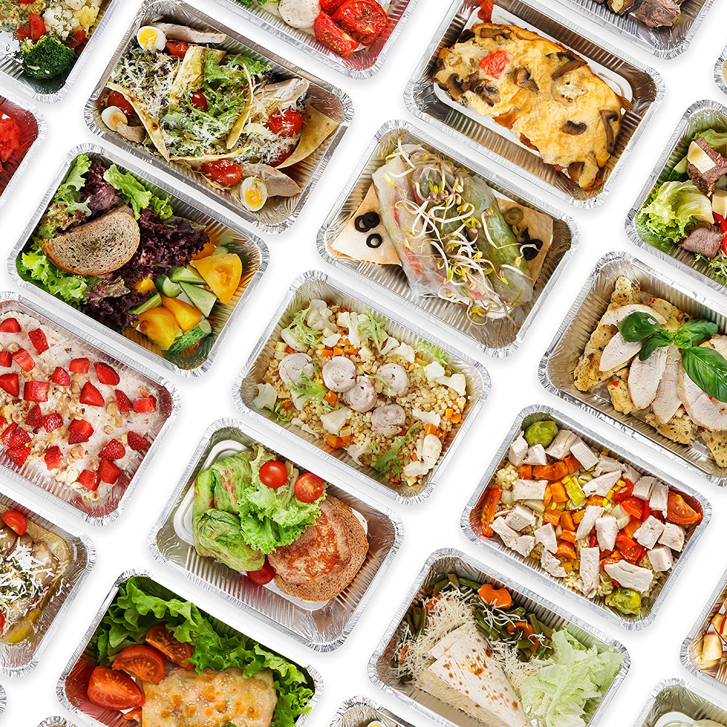 Large Foild Storage Lifestyle Image Different Food