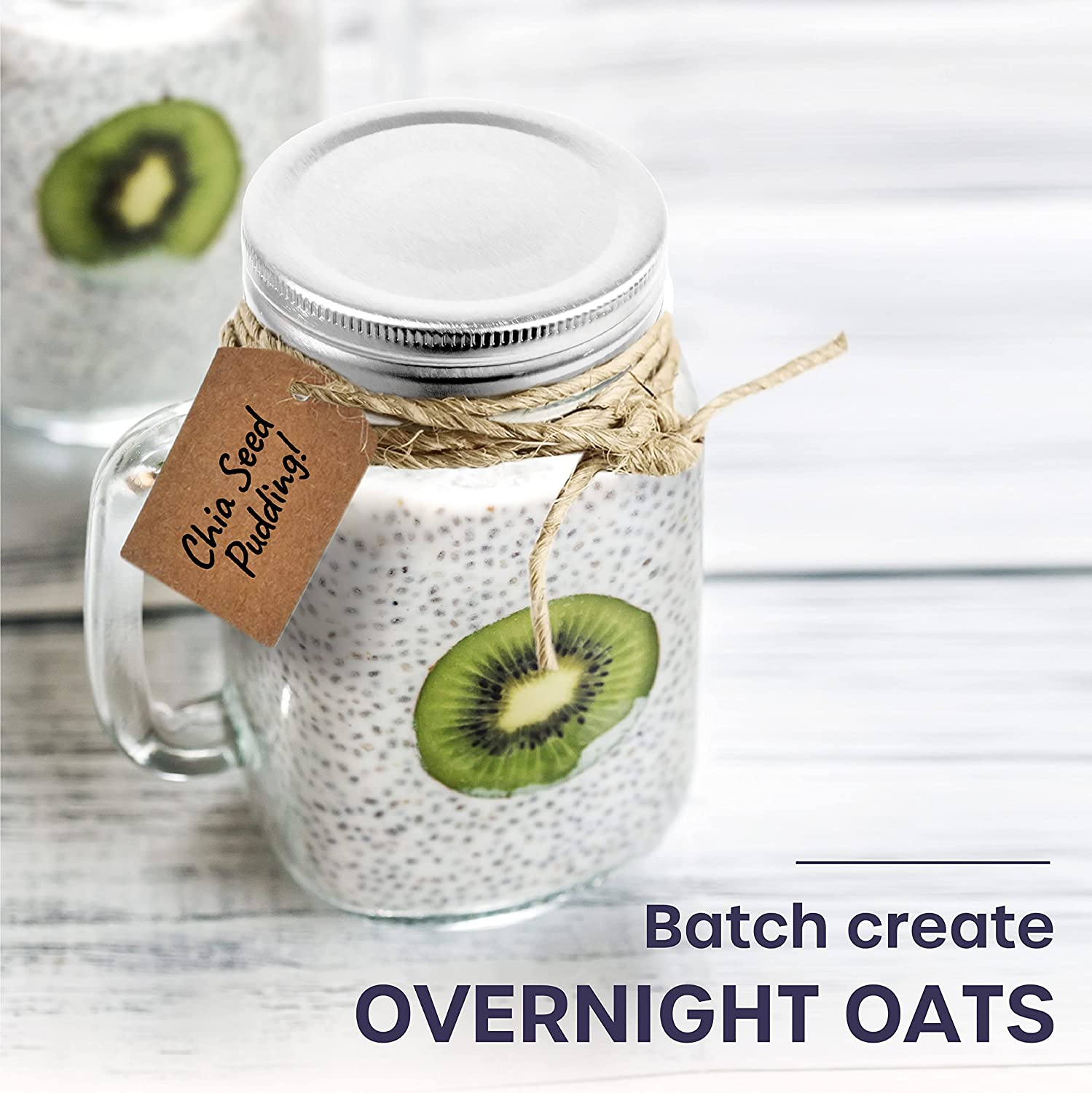 Mason Jars with Oats