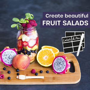 Mason Jar with Fruit Salad