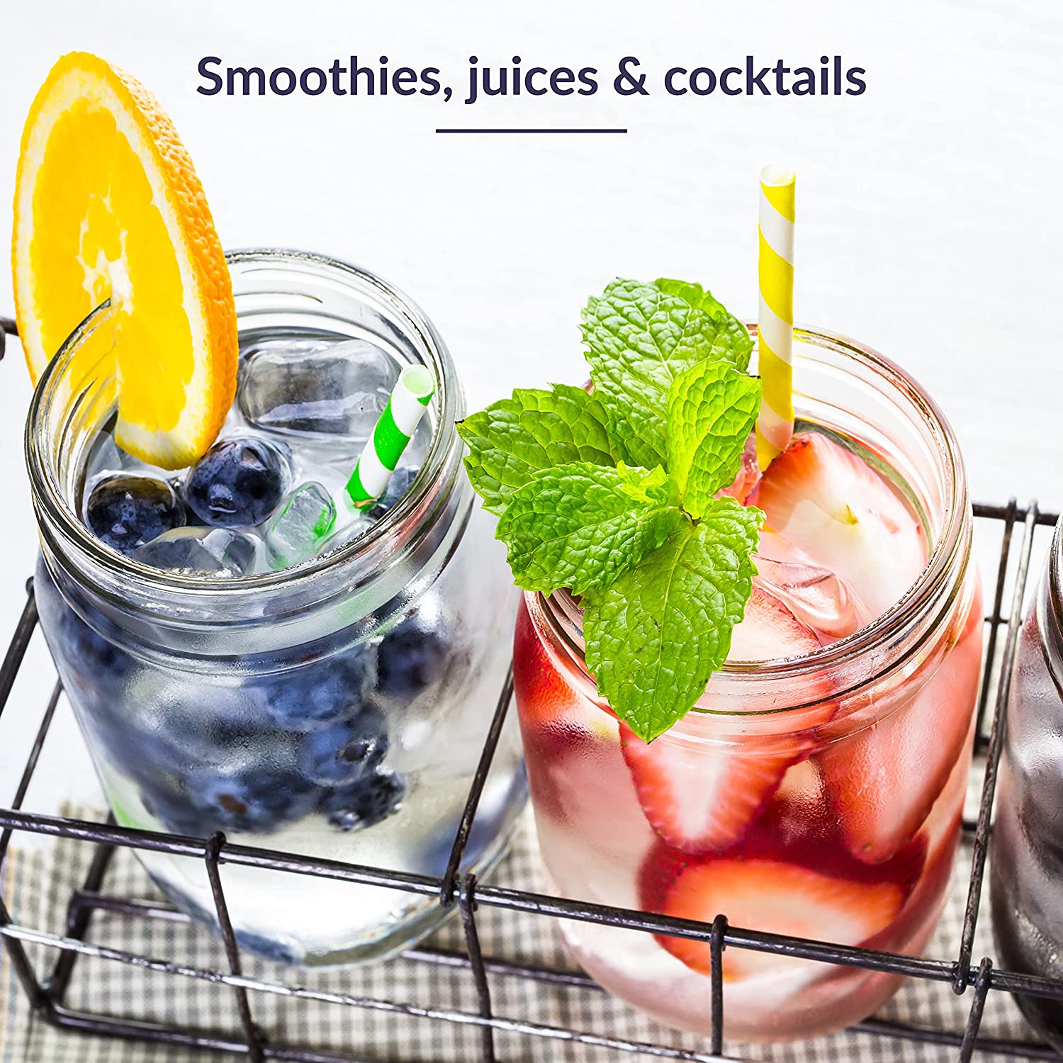 Mason Jar with Smoothies