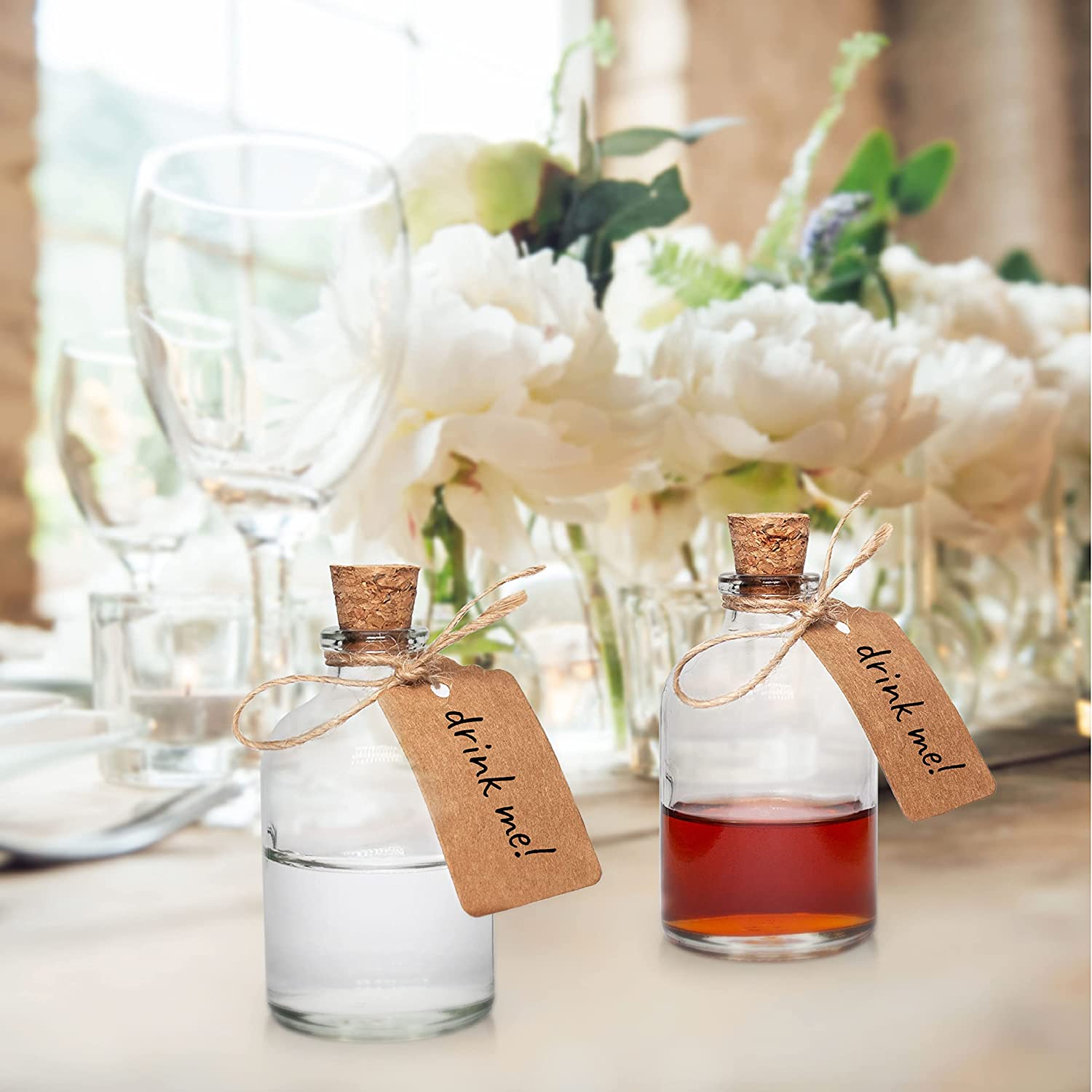 Mini Glass bottles Celebration