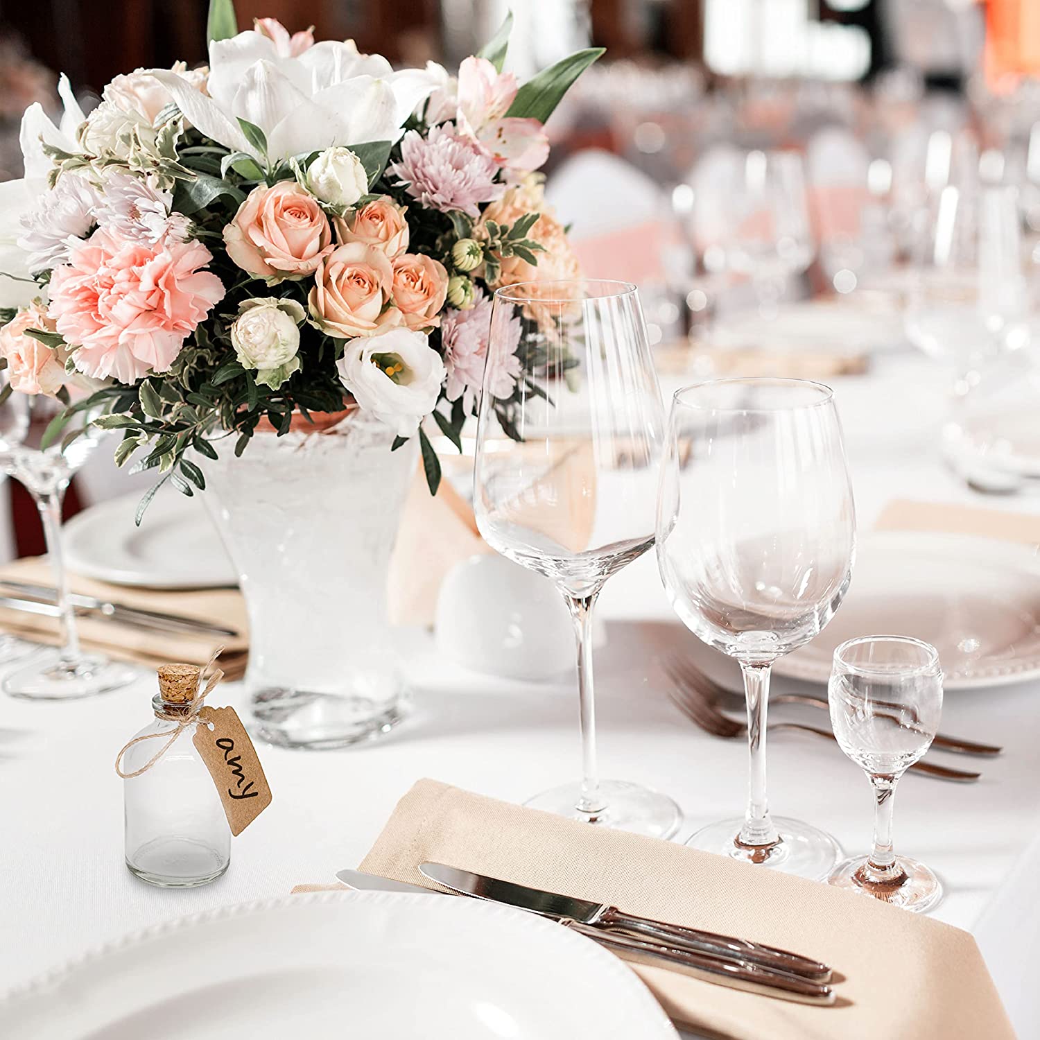 Mini Glass bottles Wedding