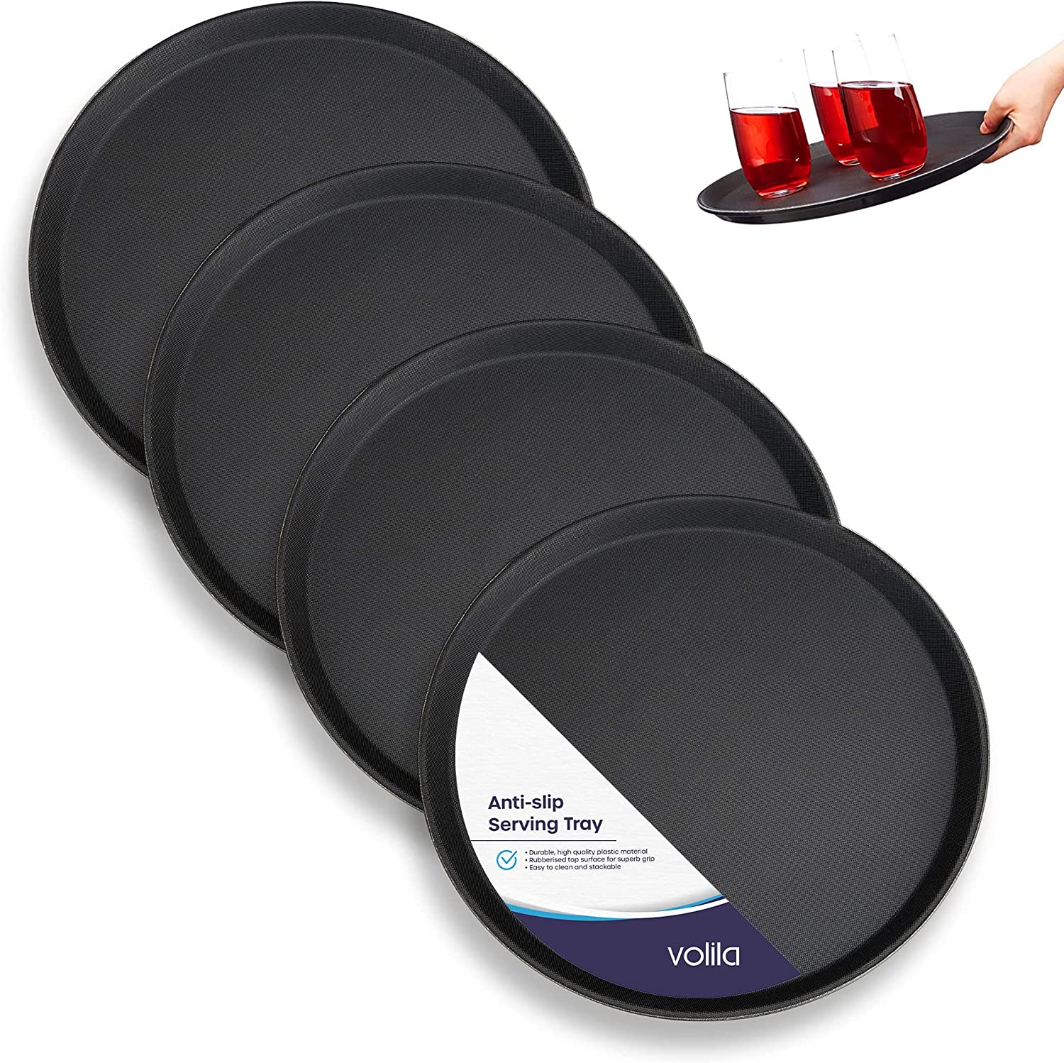 Non Slip Tray 4Pack Main Image