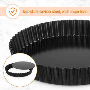 Quiche Tin in Lifestyle Image White Background