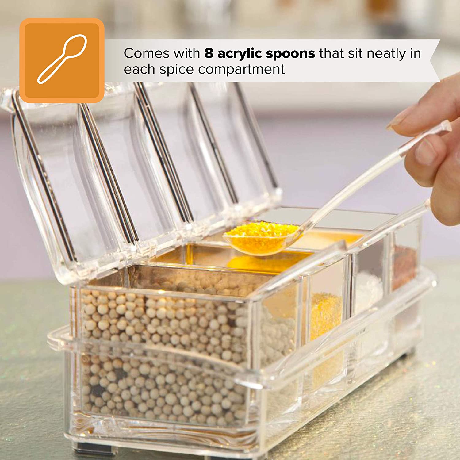 Spice Storage with Condiments